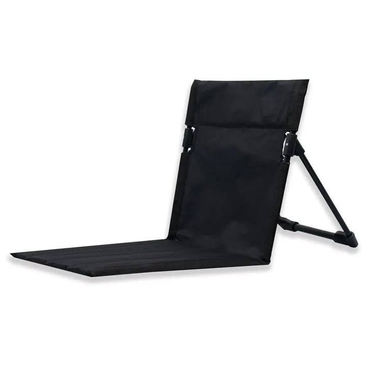 Lightweight foldable unisex beach chair with back support, perfect for easy transport & comfortable outdoor seating.