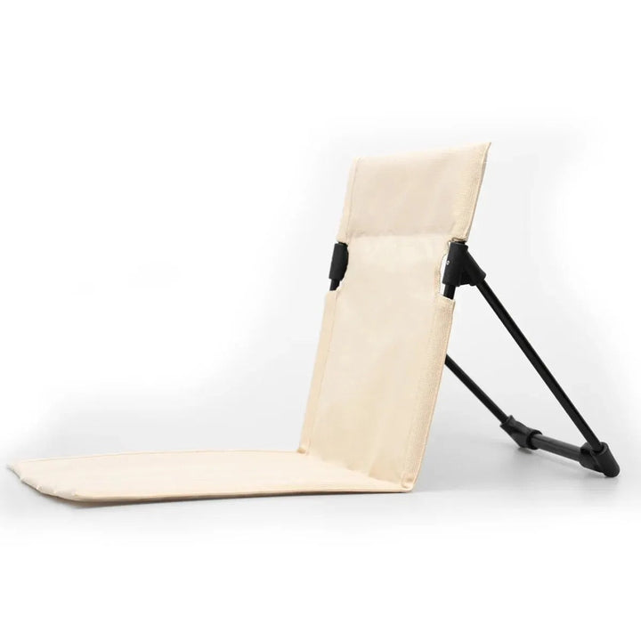 Unisex portable beach chair for comfortable outdoor seating, ideal for sandy beaches, camping, or picnics.