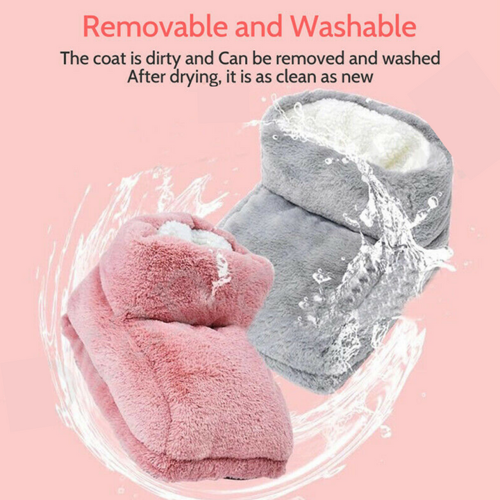 Portable electric foot warmer for pain relief & comfort. Keep your feet warm & cozy at home, office or on the go.