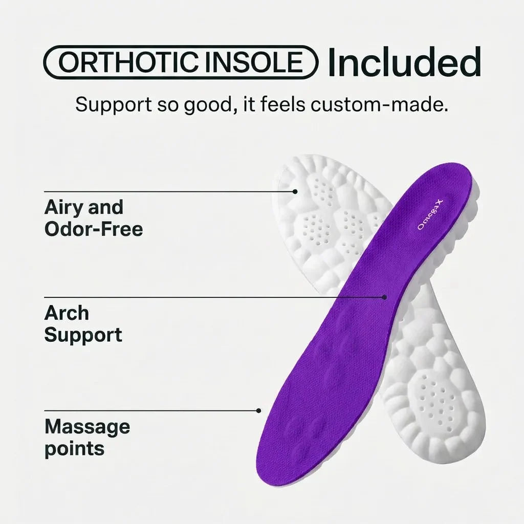 Orthopedic walking shoes for women, comfortable with arch support & wide toe box.