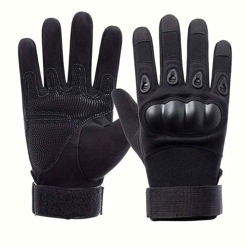 Tactical full finger shooting gloves providing precise grip, impact protection, and dexterity for enthusiasts.