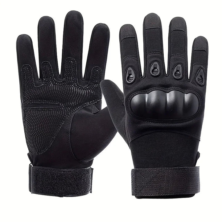 Tactical full finger shooting gloves providing precise grip, impact protection, and dexterity for enthusiasts.