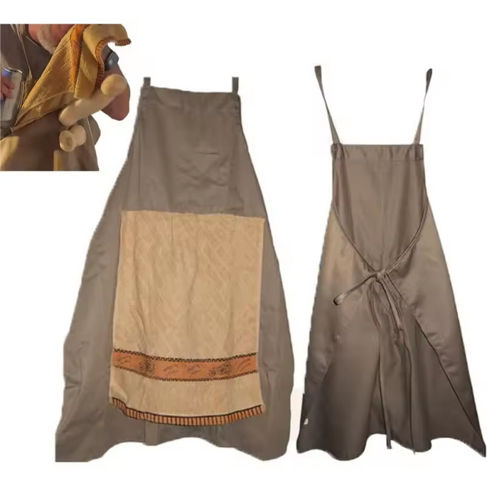 Novelty funny cooking apron for men & women. Great humorous kitchen accessory for BBQ & grilling parties.