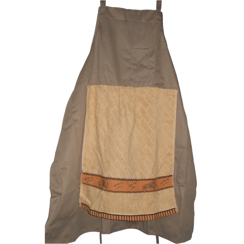 Funny gag gift apron for cooking enthusiasts. Humorous kitchen accessory for chefs, hosts, and party fun.