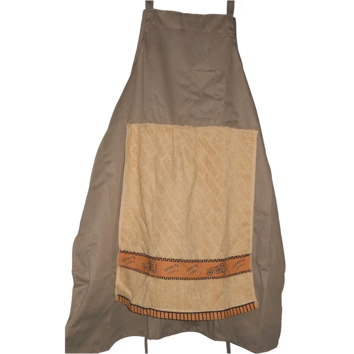 Funny gag gift apron for cooking enthusiasts. Humorous kitchen accessory for chefs, hosts, and party fun.