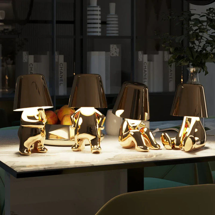 Unique gift: portable dimmable LED figurine lamp with touch control for elegant & stylish home decor.