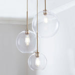 Brass & Clear Glass