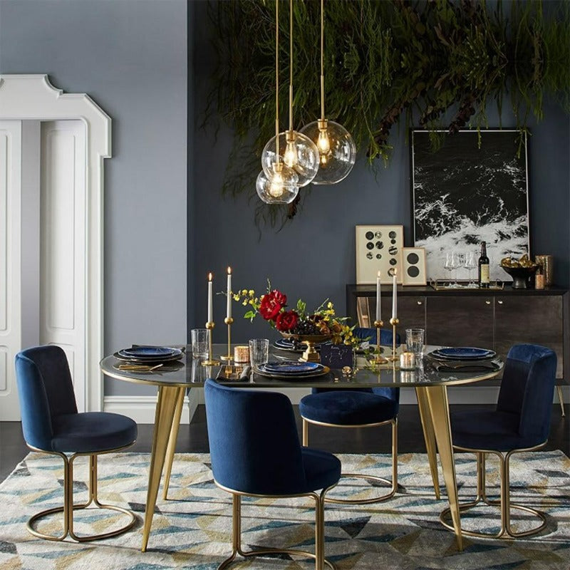 Sleek glass sphere pendant light, a versatile ceiling fixture for elegant modern lighting design.
