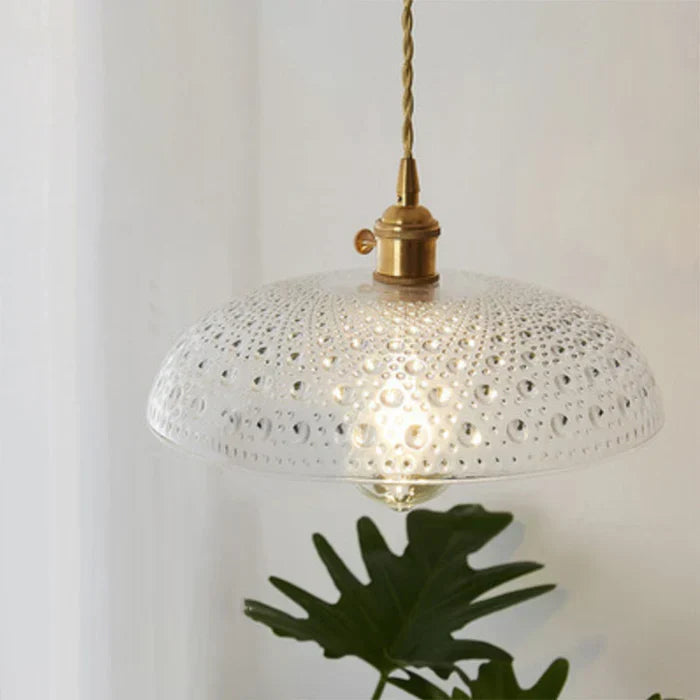 Elegant OpulentGlow glass lamp, a chic ceiling light for modern homes.