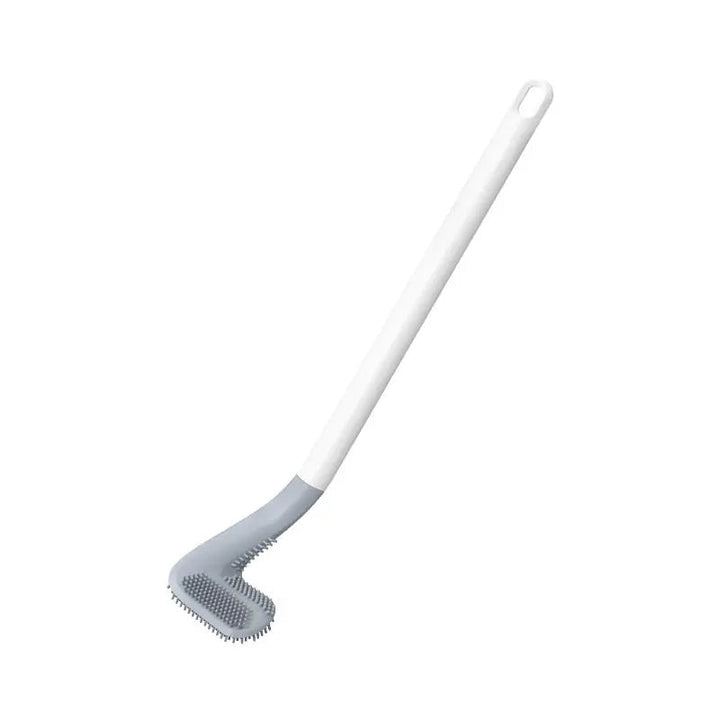 White, blue, or black golf head toilet brush for deep bathroom cleaning and improved hygiene.
