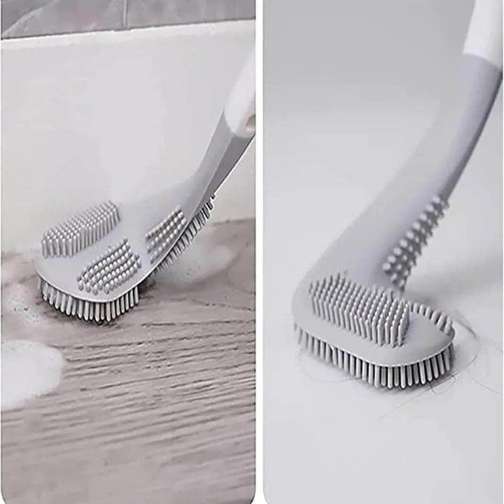 Modern golf head toilet brush, unique bathroom decor & practical tool for deep cleaning and hygiene.