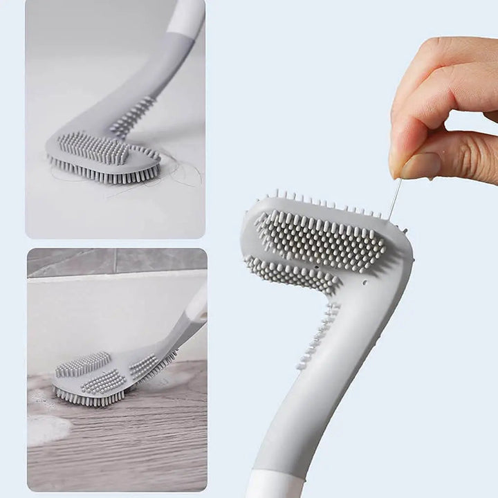 Durable golf head toilet brush with flexible bristles for deep cleaning, a unique bathroom hygiene solution.