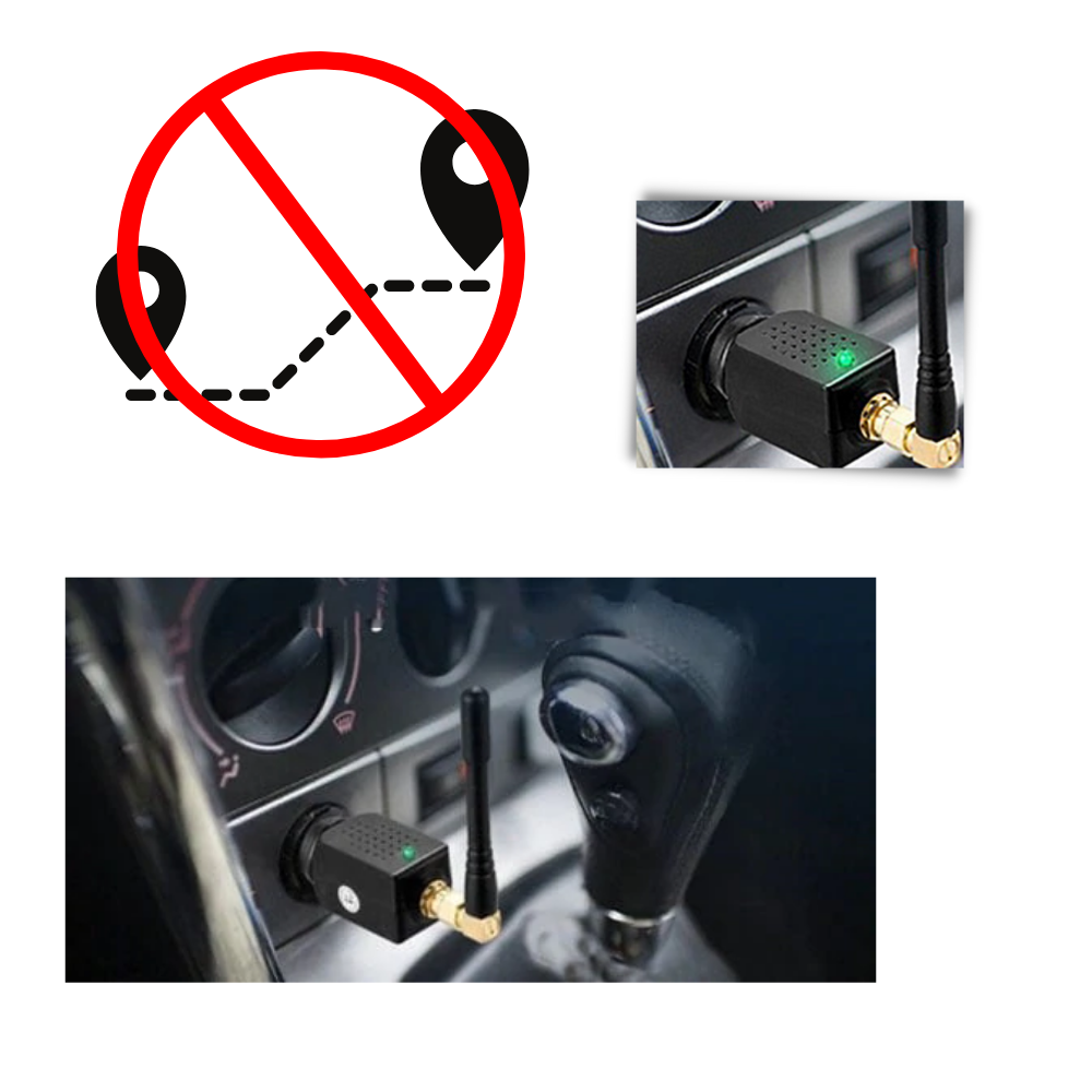 Small GPS signal blocker designed for vehicle security and personal anti-tracking needs.