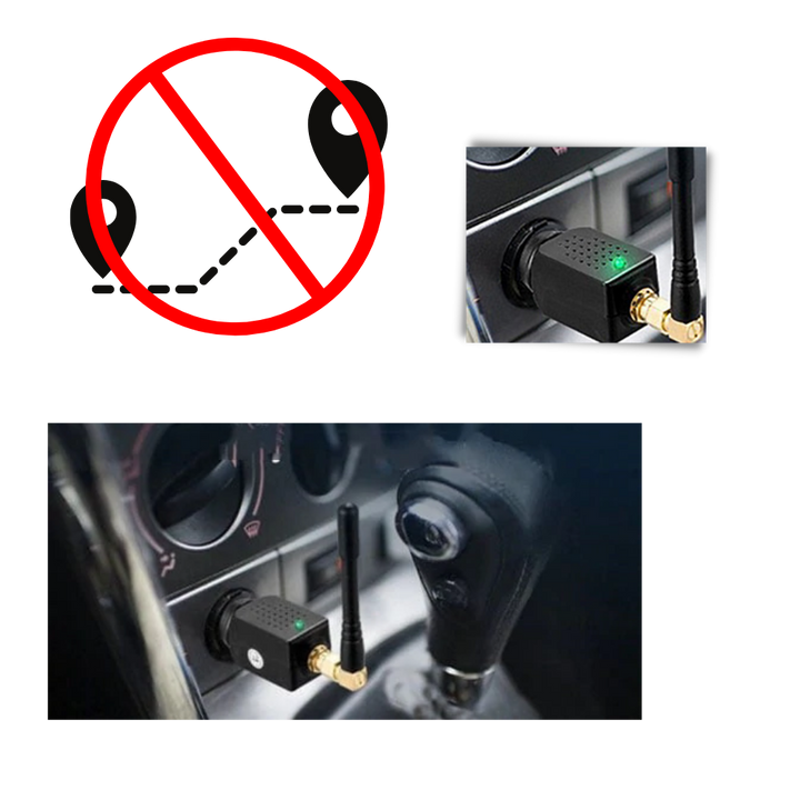 Small GPS signal blocker designed for vehicle security and personal anti-tracking needs.