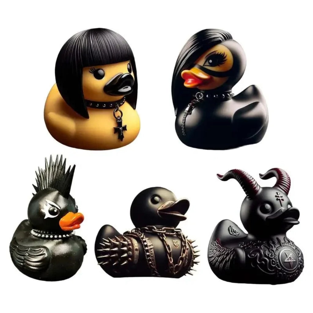 Fun Halloween rubber duck for car dashboard. A collectible, decorative, and spooky home accent.