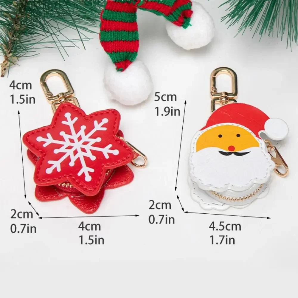 Charming unisex ghost accessory & mini storage bag, a perfect Halloween & Christmas keychain festive charm.