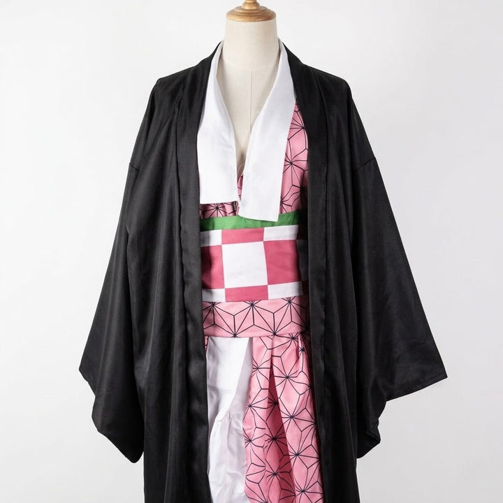 Complete Girls' Kimono Outfit, perfect for anime cosplay and themed parties. Girls' Halloween costume.