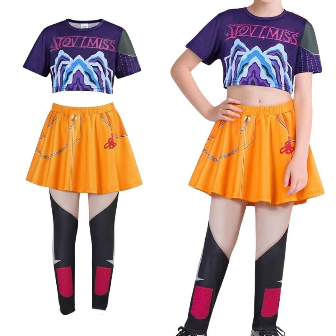 Kids' zombie costume, comfortable for Halloween dance, dress-up, and party fun.
