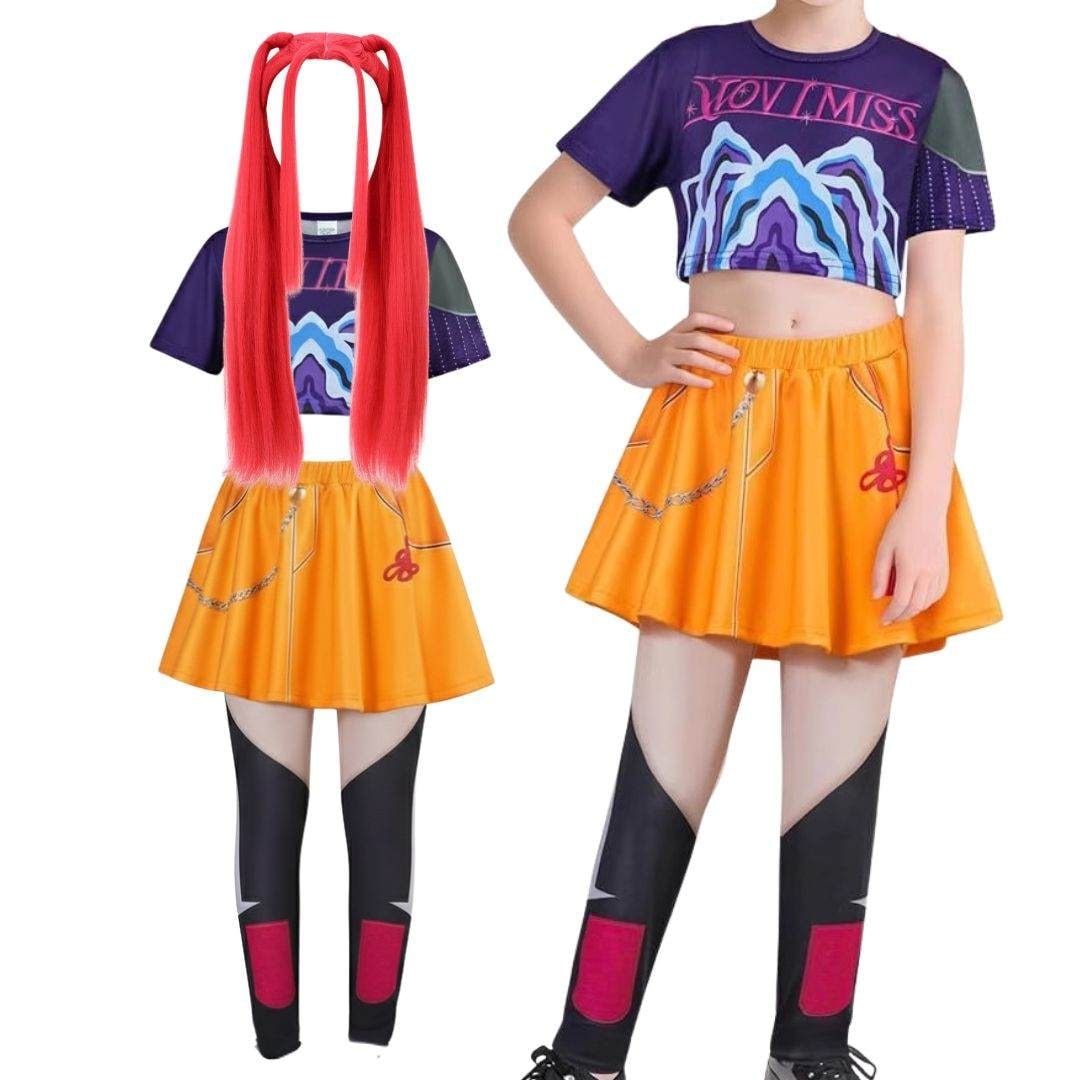 Comfortable witch costume for children, ideal for Halloween parties, dance & role play.