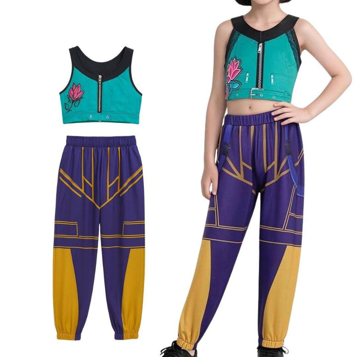Variety of kids' comfortable Halloween dance outfits for diverse role play & parties.