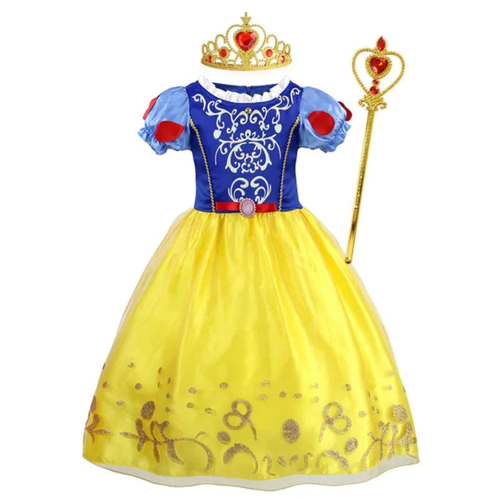 Girls' majestic princess dress, perfect for costume parties & pretend play.