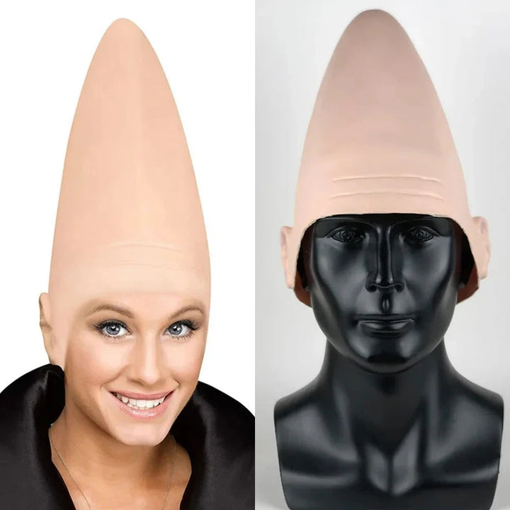 Green alien full head mask, perfect for an adult sci-fi Halloween costume or themed party.
