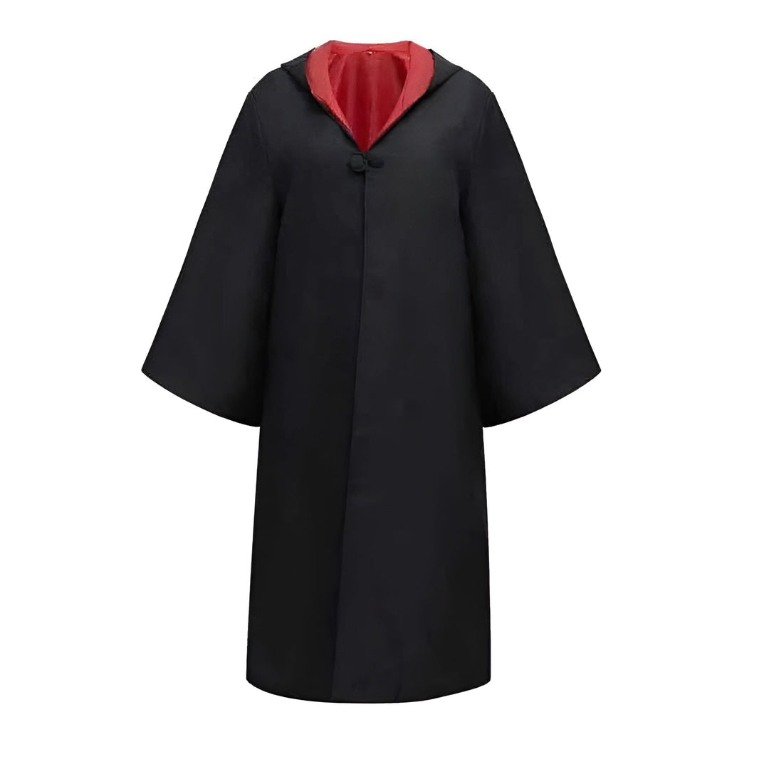 Unisex wizard school outfit costume with a magic cloak for Halloween, cosplay, & fantasy themed events.