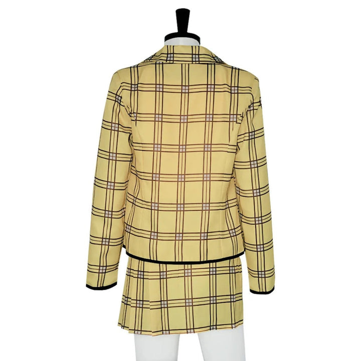 Adult women's plaid skirt suit Halloween costume, featuring a blazer and skirt for a fun party outfit.