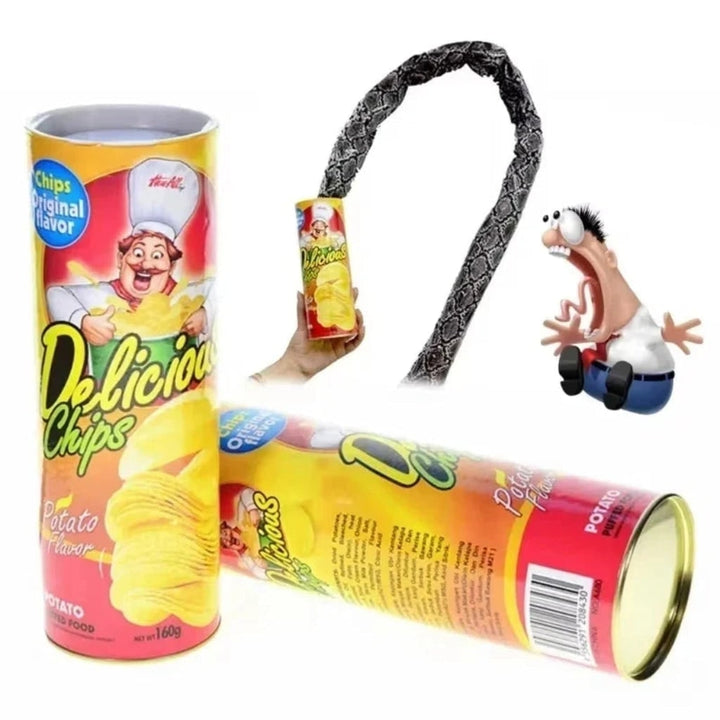 Classic Halloween prank: Spring-loaded snake toy for surprising trick-or-treaters & party guests.