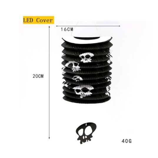 Charming LED ghost hanging lights, adding fun to Halloween yard decor.