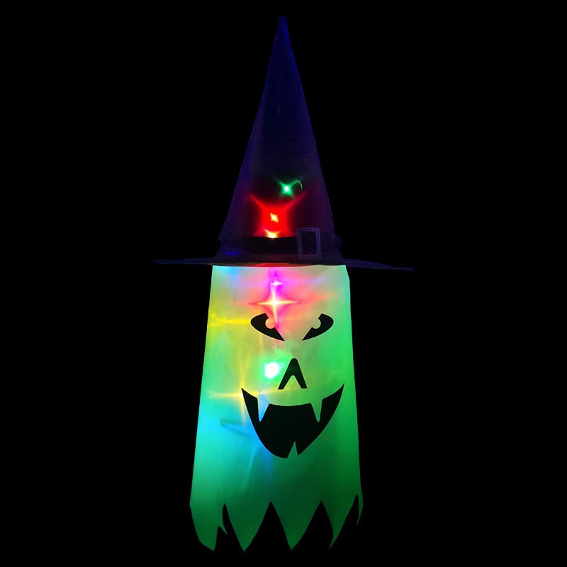 Festive LED ghost lights for Halloween indoor and outdoor light decoration.