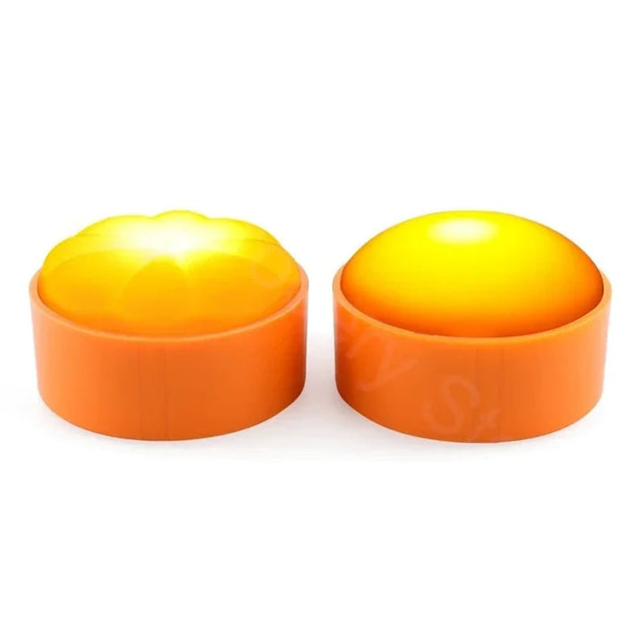 Dimmable LED Jack O' Lantern Halloween pumpkin lights. Battery operated with remote for spooky indoor/outdoor decor.