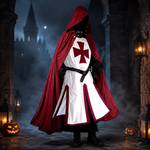 Long Top White/red + Red Cloak