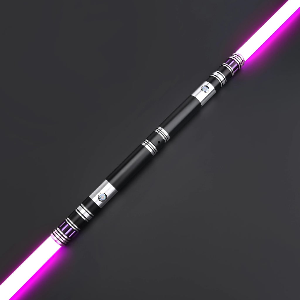 Excited child playing with a luminous RGB light sword, ideal for Halloween costumes, sci-fi role-play & creative fun.