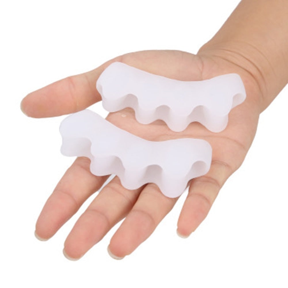 Orthopedic foot support splint providing pain relief and alignment for bunions and hammer toes.