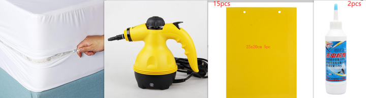 Portable handheld steam cleaner with pressurized nozzle for deep multi-surface home cleaning & stain removal.