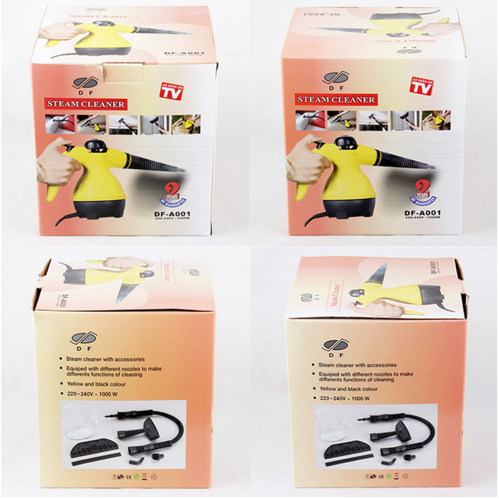 Pressurized handheld steam cleaner for effective grout cleaning, bathroom sanitation & mold removal.