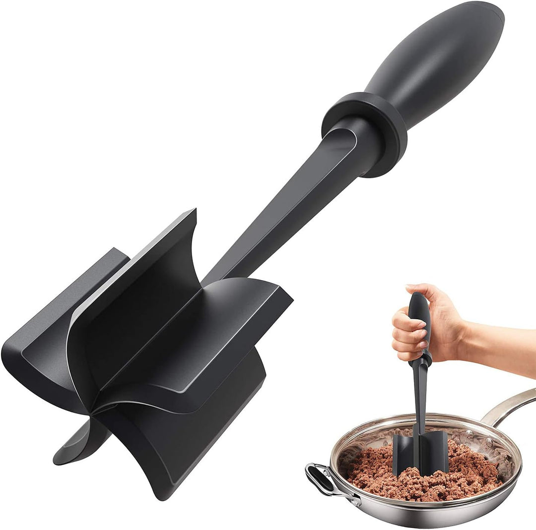 Heat-resistant meat chopper for ground beef & turkey. Perfect kitchen tool for effortless home cooking.