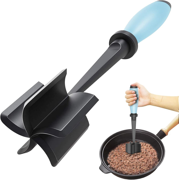 Non-stick safe meat chopper and hamburger masher. Essential kitchen utensil for quick meal prep.