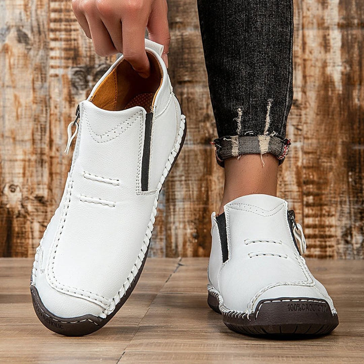 Everyday men's orthopedic boots with side zip, offering comfort and ankle support for walking.