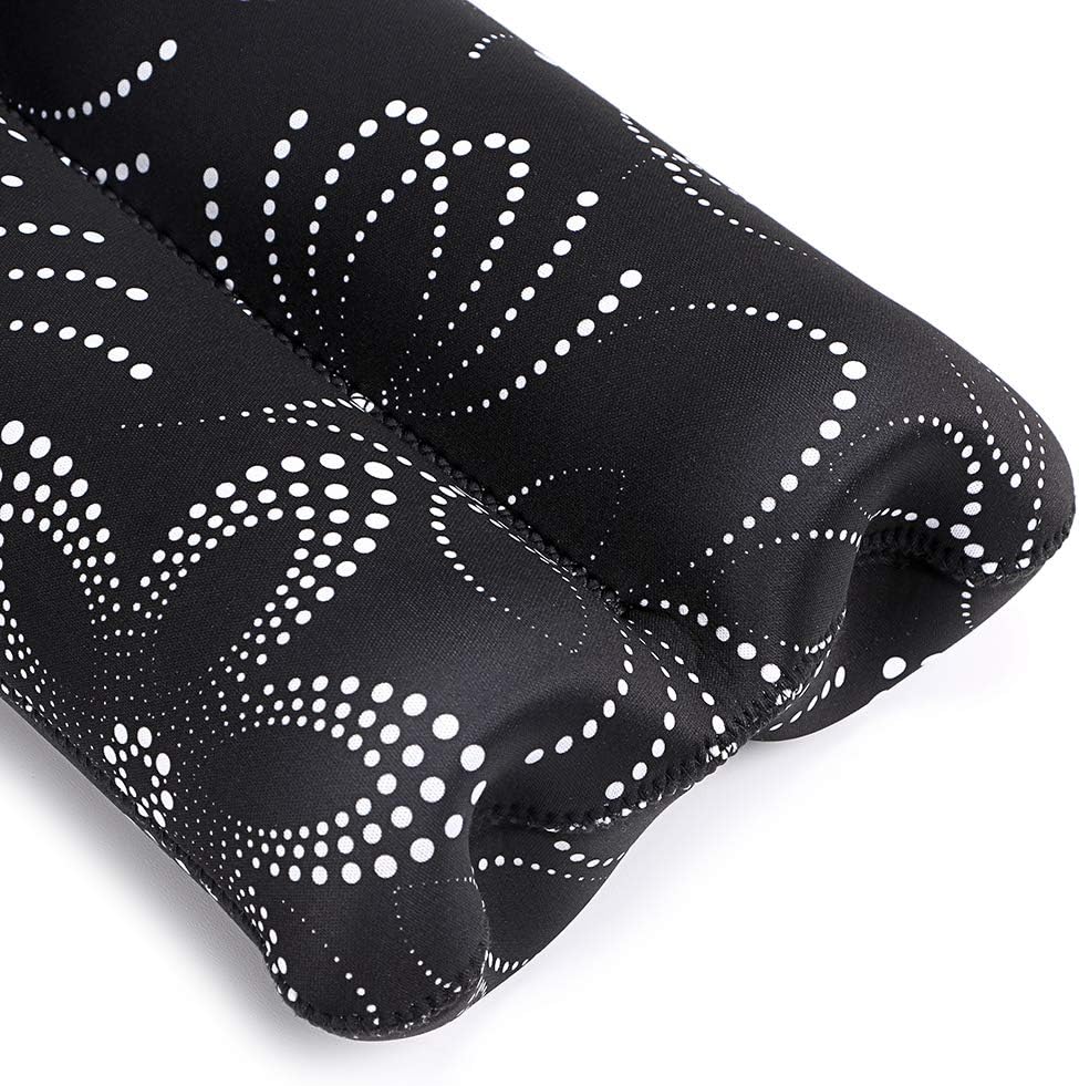 Lightweight neoprene wine carrier, designed for two bottles, keeps them chilled.