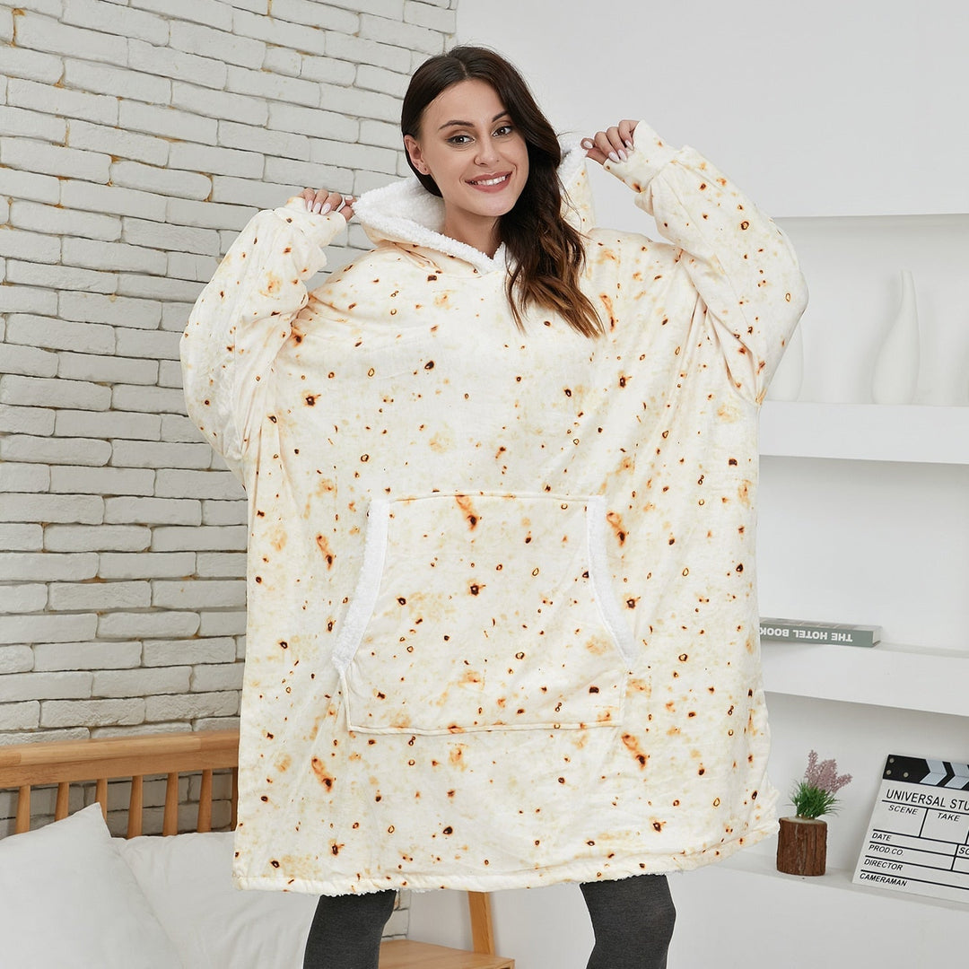 Unisex cozy oversized wearable blanket hoodie for all-day comfort.