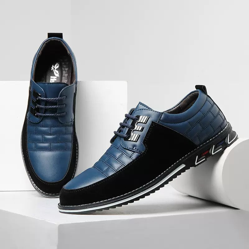 Comfortable men's orthopedic lace-up shoes, polished finish. Supportive footwear for walking & daily casual wear.