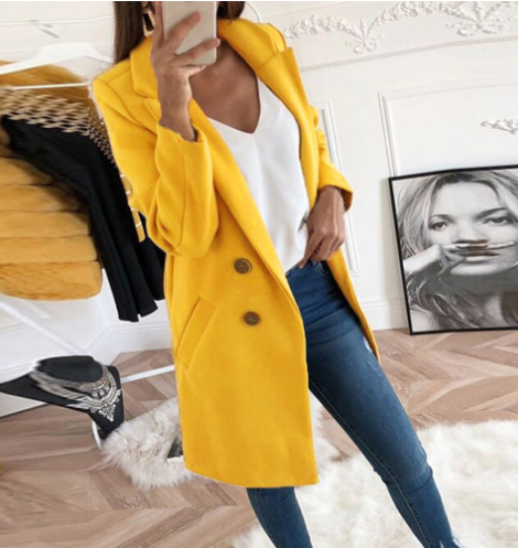 Women's luxury winter coat, a lavish and warm jacket perfect for everyday elegant cold weather fashion.