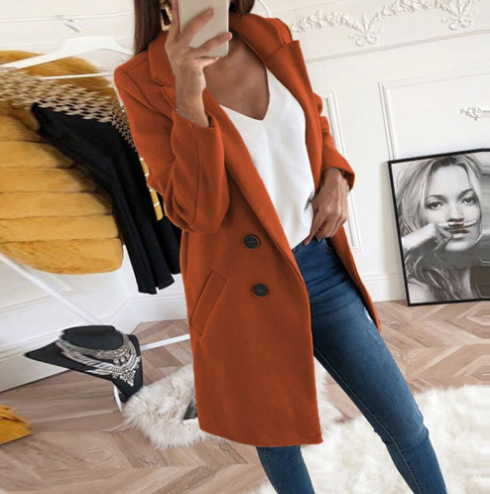 Stylish women's warm winter coat, an elegant & lavish jacket designed for ultimate comfort and cold weather chic.