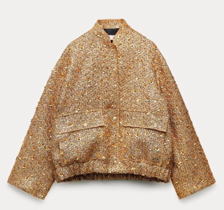 Chic Imani women's zipper jacket. Comfortable & stylish, ideal versatile outerwear for modern fashion.