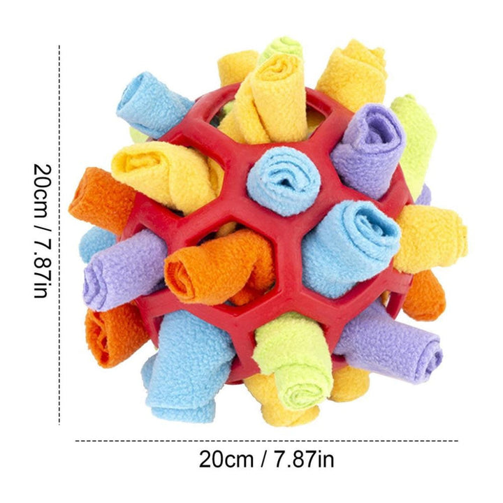 Durable interactive dog toy set for mental enrichment. Includes puzzle and snuffle toys for stimulating treat play.