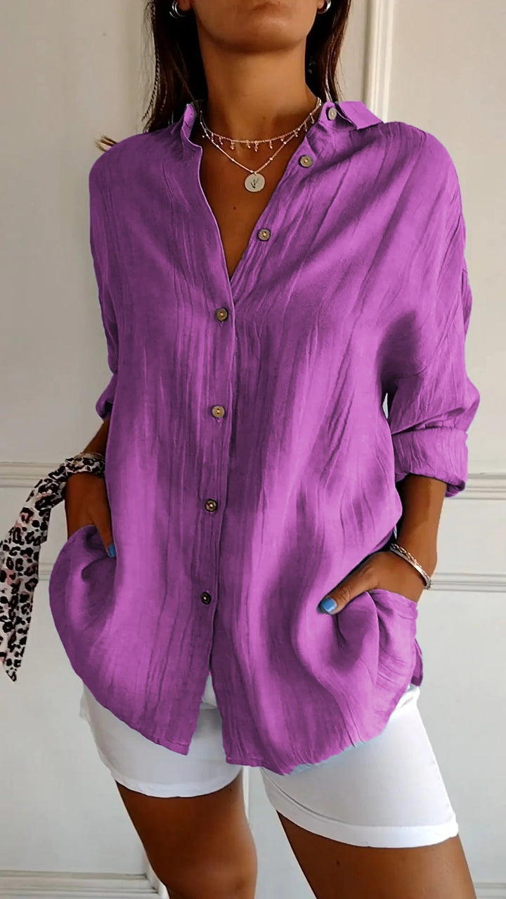 Modern pleated fashion top for women, comfortable and chic for any season.