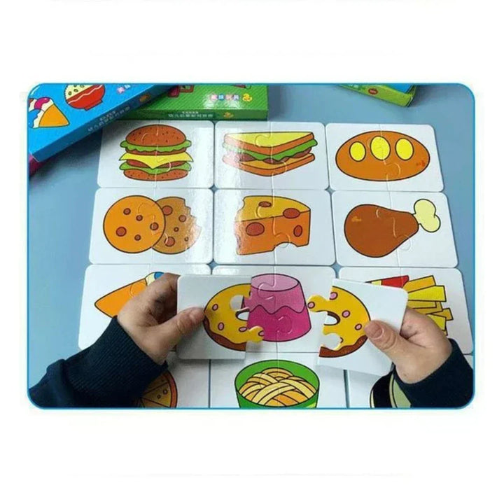 Box of 'Children's Memory Card Game' highlighting learning, focus, and concentration for young kids.