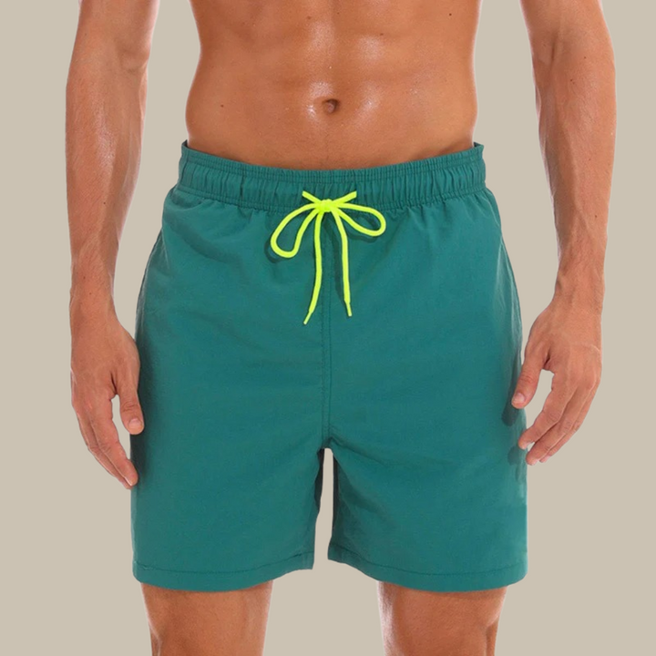 Durable Kasper quick-dry swim shorts for men. Ideal for beachwear, poolside relaxation, and water sports.